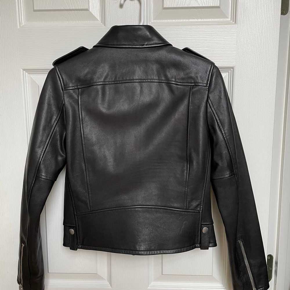 COACH Ladies Black Riders Leather Jacket - image 2