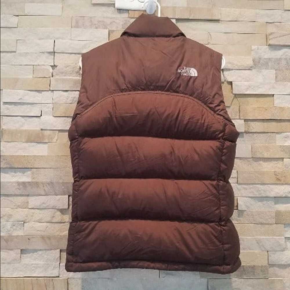 North Face Womens Brown Nuptse Puffer Vest Coat S… - image 6