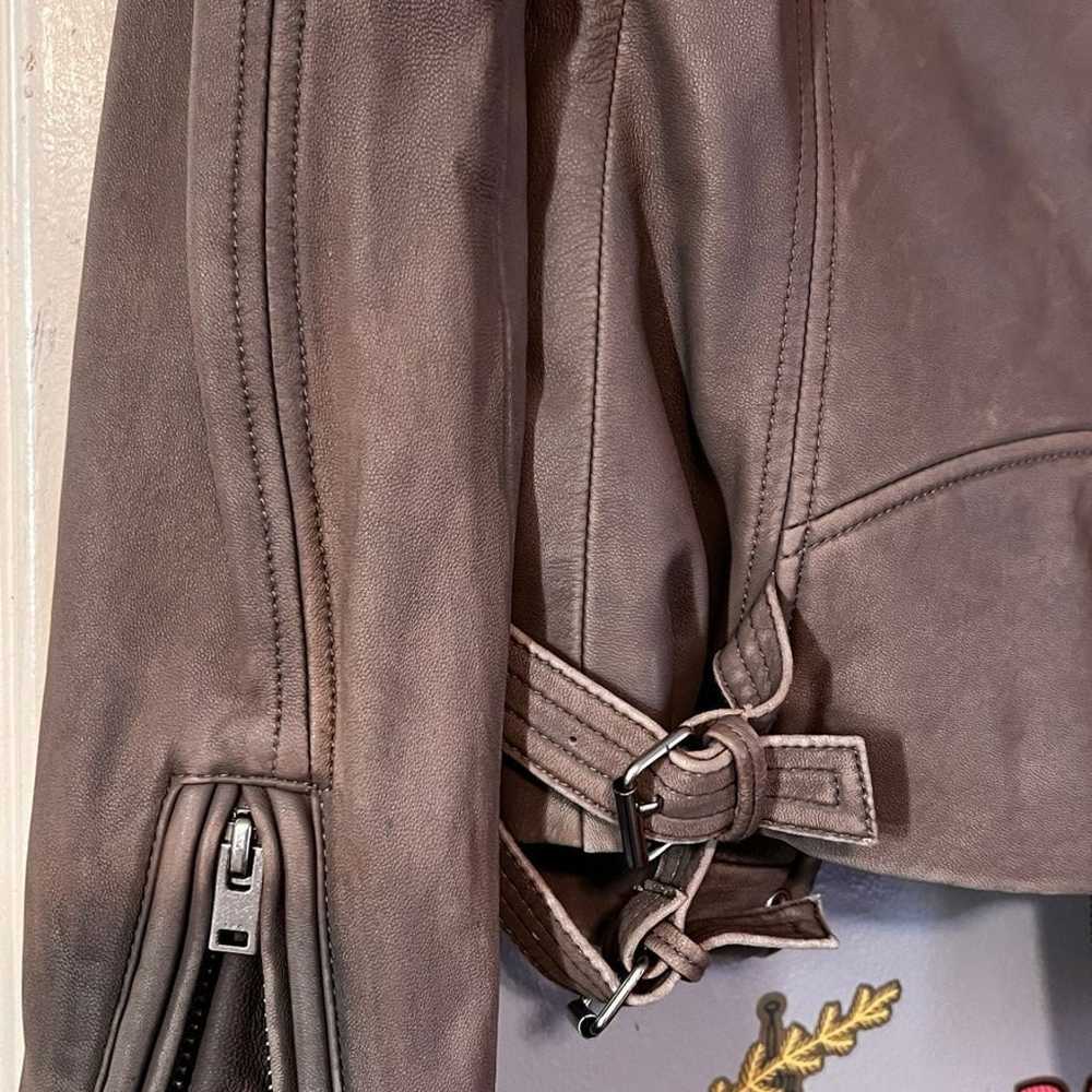 Iro Tara Leather Moto Jacket Size 36 (small) - image 6