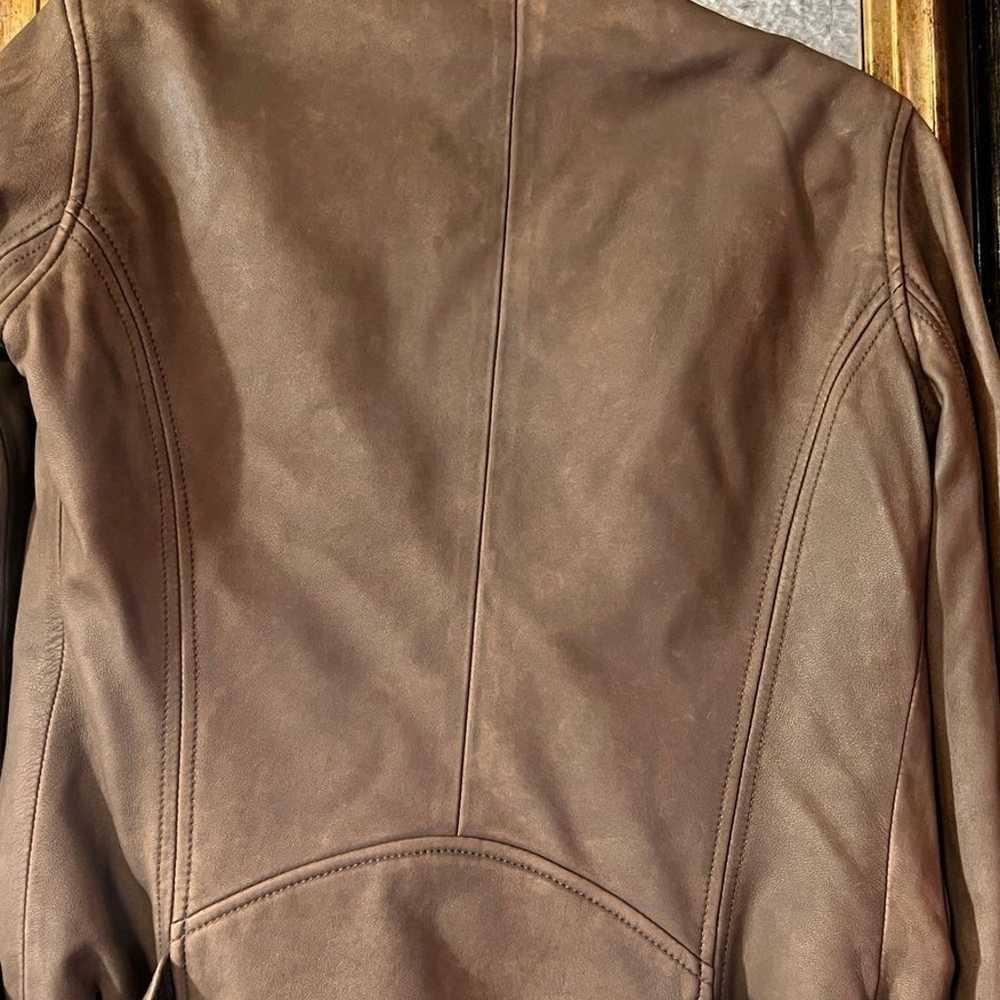 Iro Tara Leather Moto Jacket Size 36 (small) - image 8