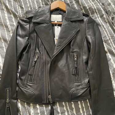 Joie Ailey Leather Jacket XS/S 2-4 - image 1