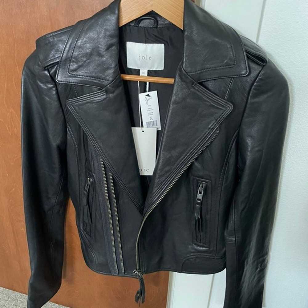 Joie Ailey Leather Jacket XS/S 2-4 - image 2