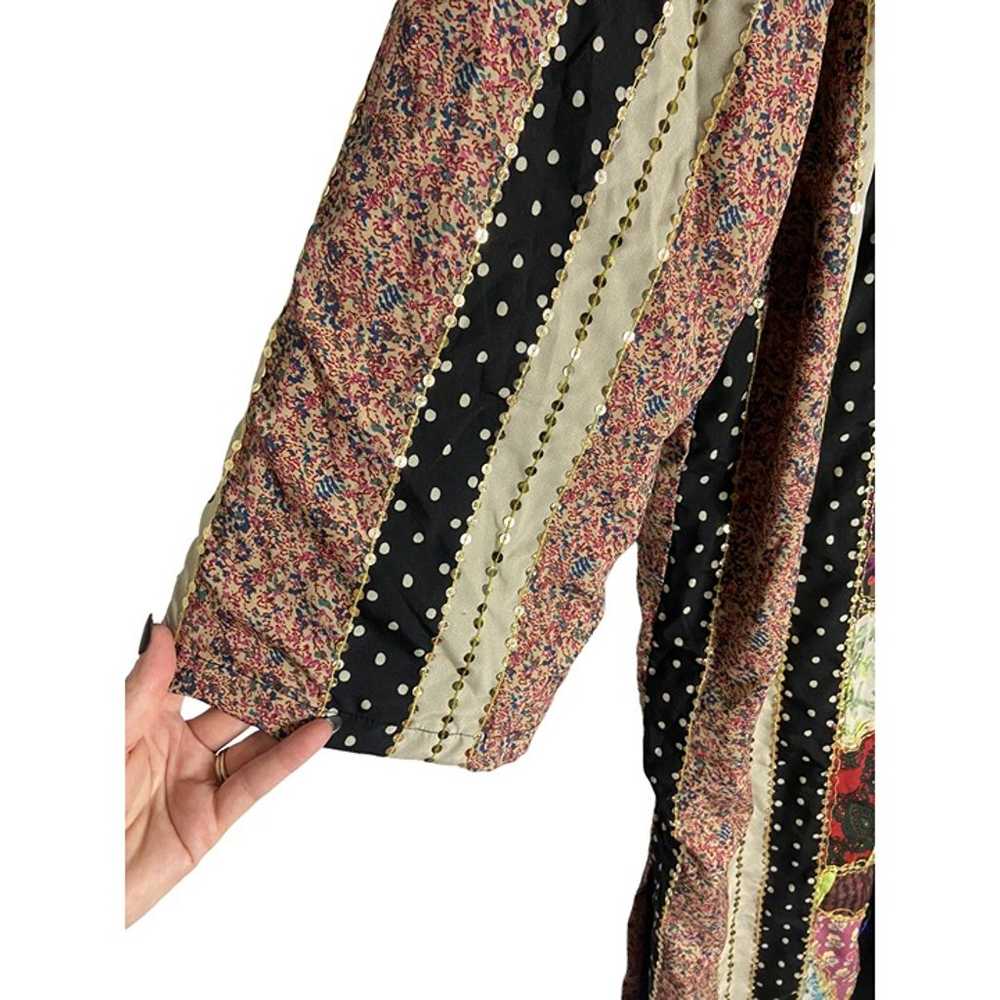 NWOT Free People Kayla Beaded Patchwork Duster Ja… - image 5