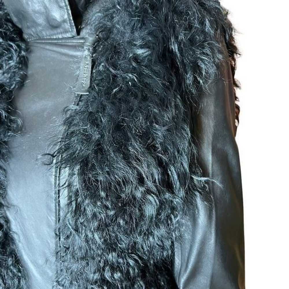 Mackage Robyn Mongolian Lamb Fur Leather Moro Jac… - image 7
