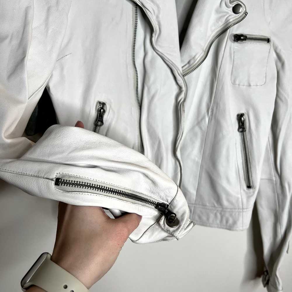 Jakett New York White Josey Leather Jacket - image 2