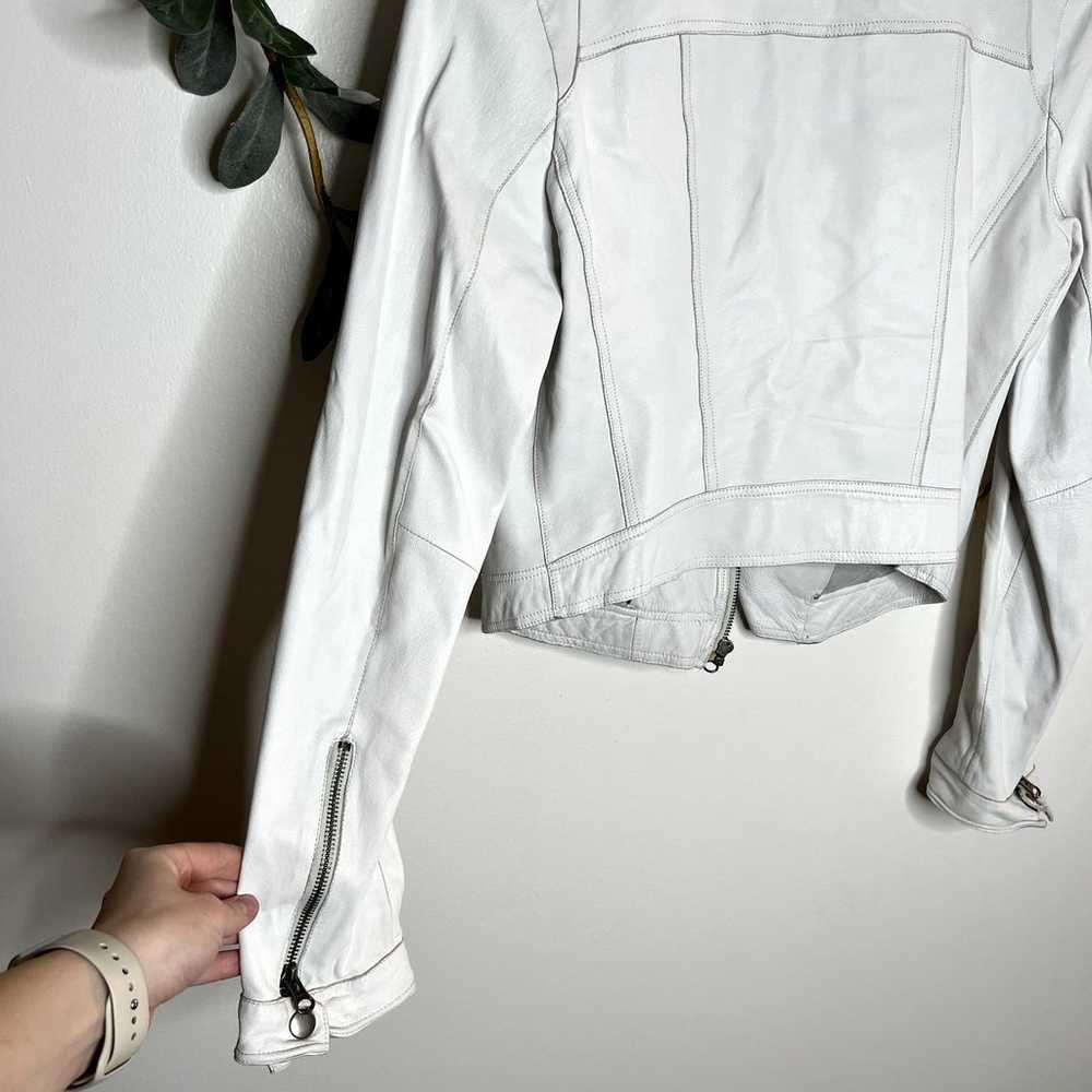 Jakett New York White Josey Leather Jacket - image 6
