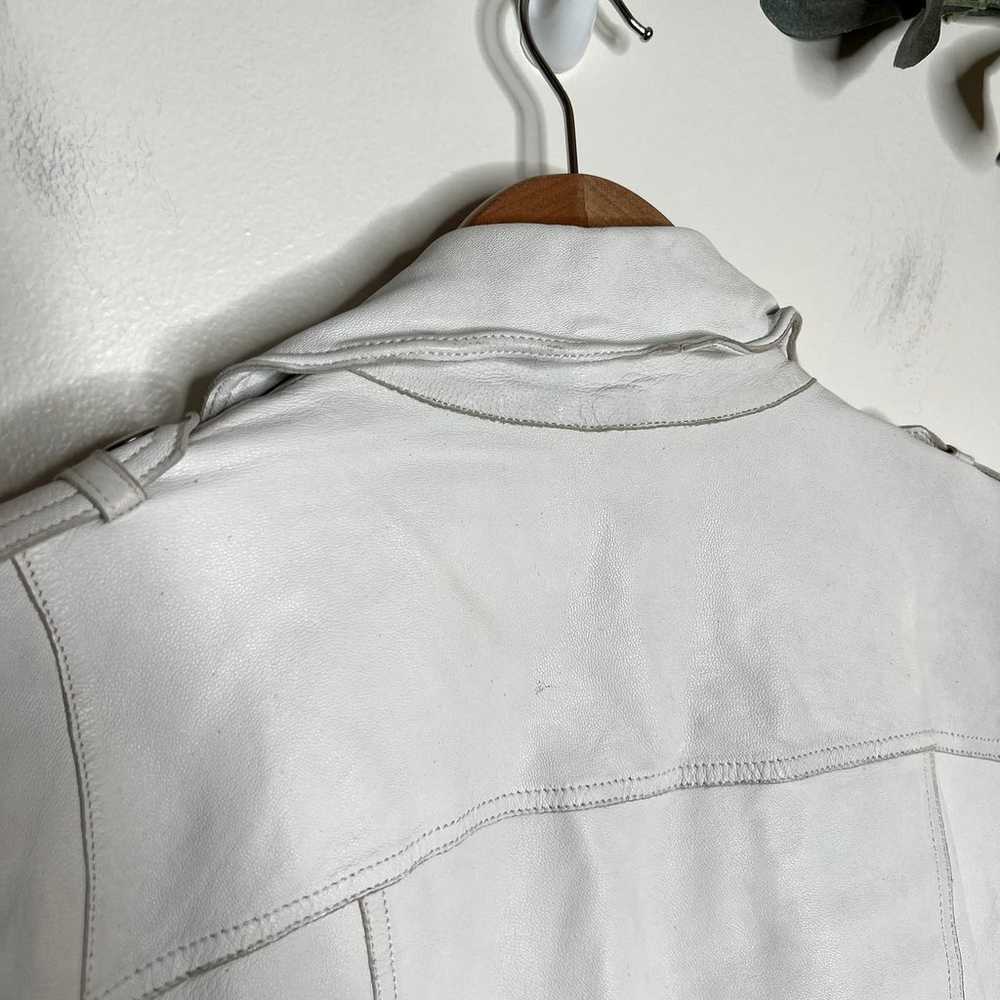 Jakett New York White Josey Leather Jacket - image 7