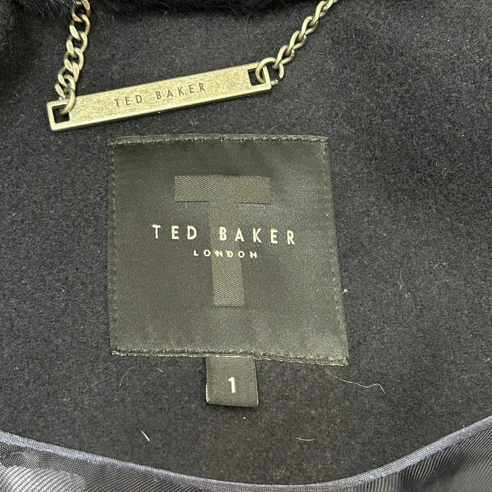 TED BAKER Loleta Faux Fur Collar Cuffs Wool Cashm… - image 6