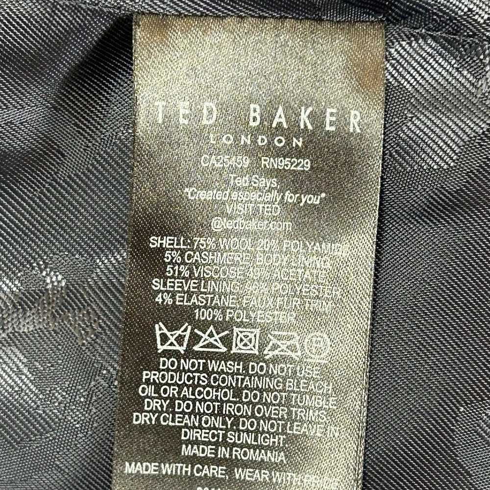 TED BAKER Loleta Faux Fur Collar Cuffs Wool Cashm… - image 7