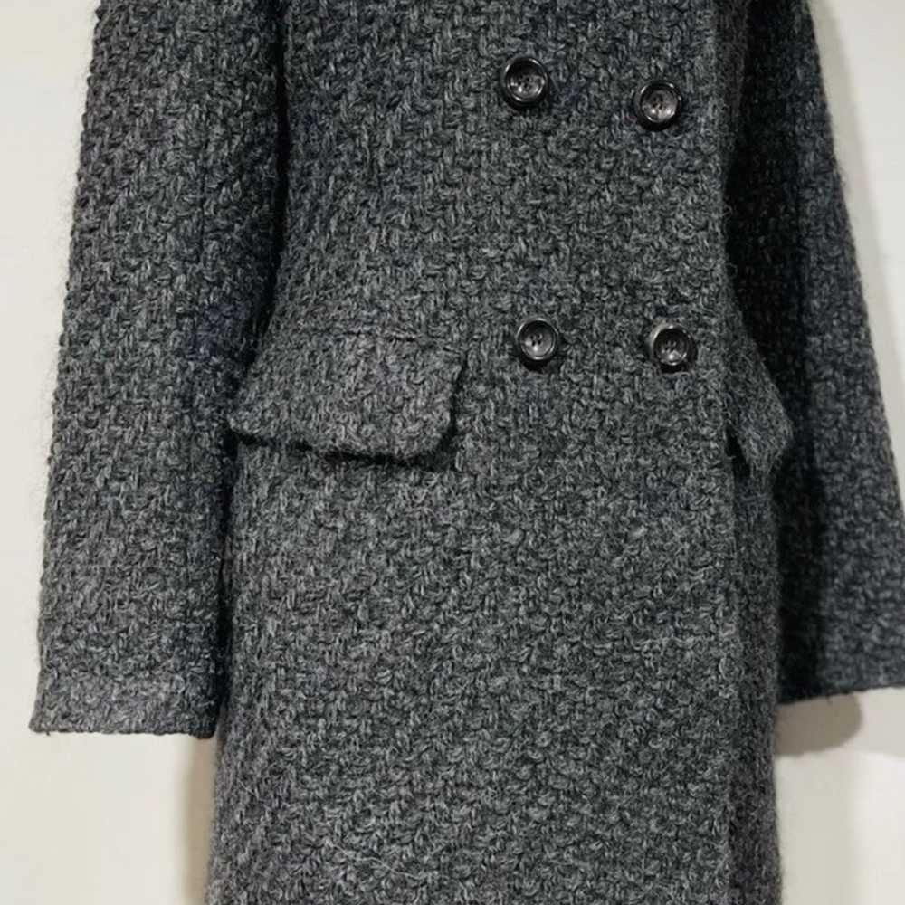 Jil Sander Boucle Fleece Wool Chunky Knit Gray Ov… - image 3