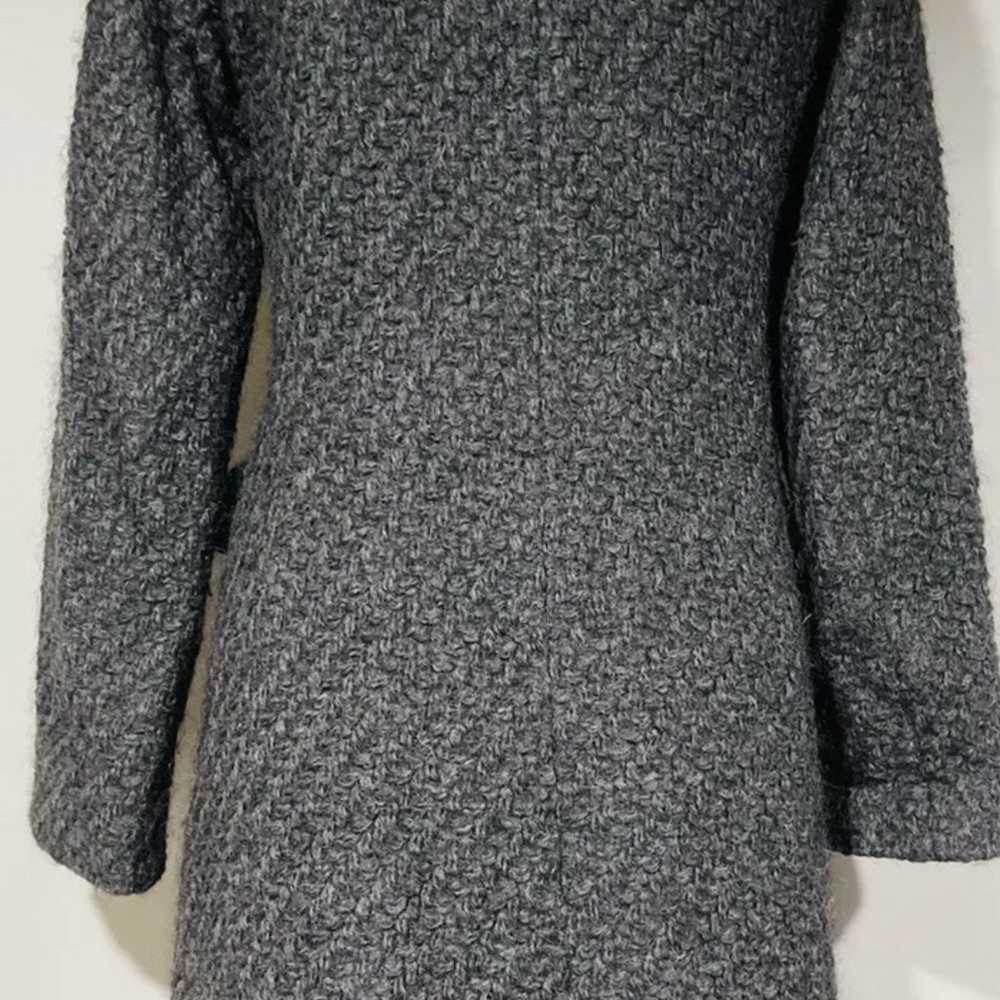Jil Sander Boucle Fleece Wool Chunky Knit Gray Ov… - image 4