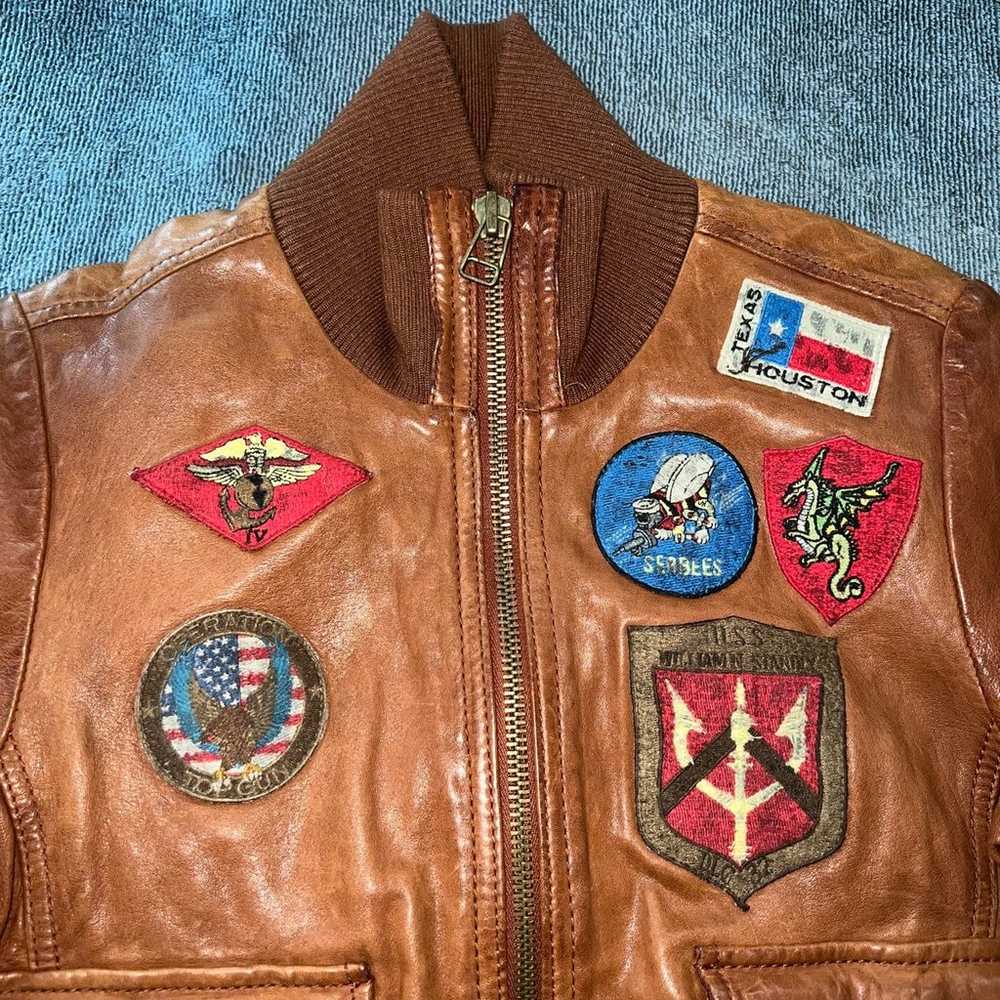 Top gun leather jacket - image 2