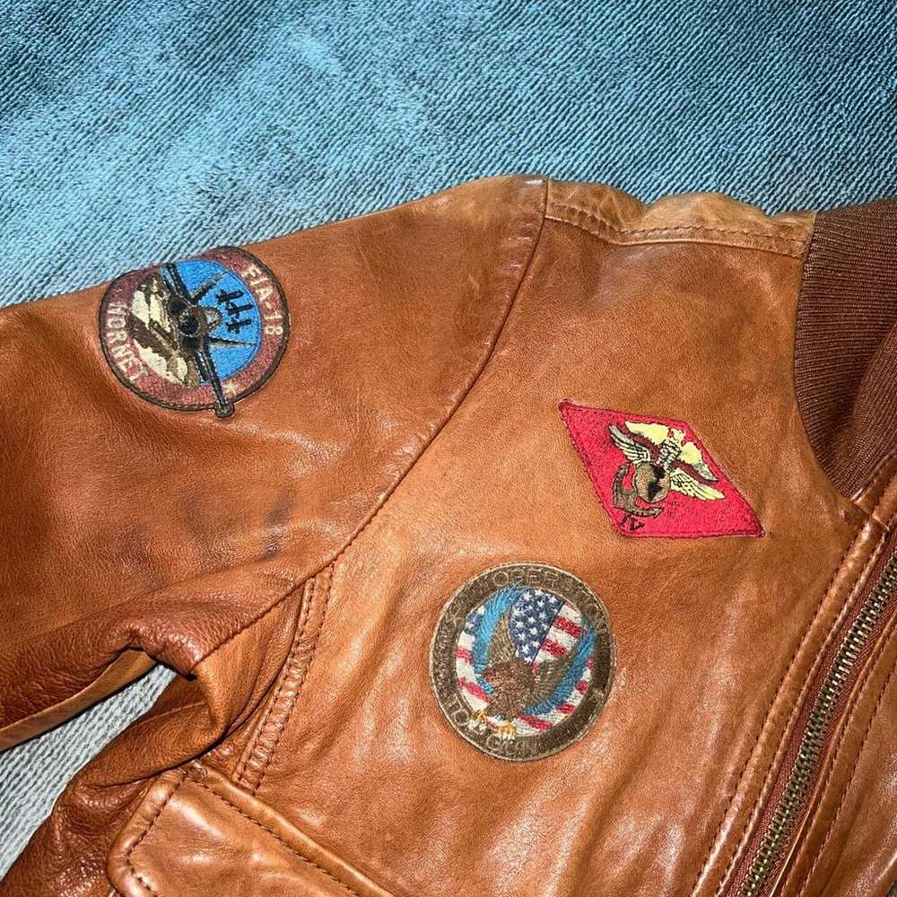 Top gun leather jacket - image 4