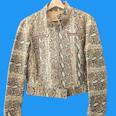 vintage snakeskin jacket - Gem