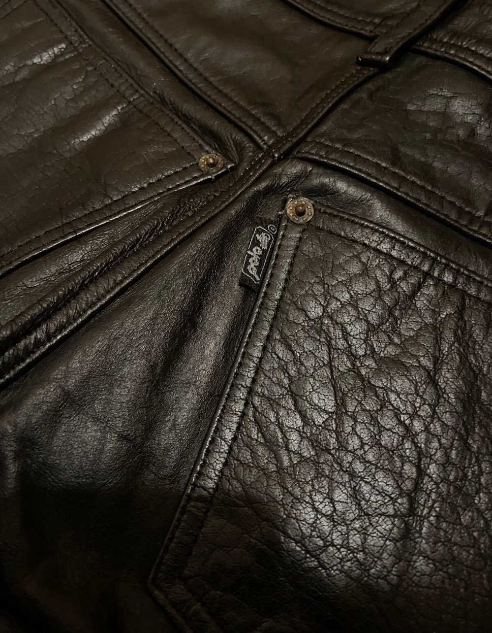 Biker Jeans × Genuine Leather × Vintage Vintage M… - image 10