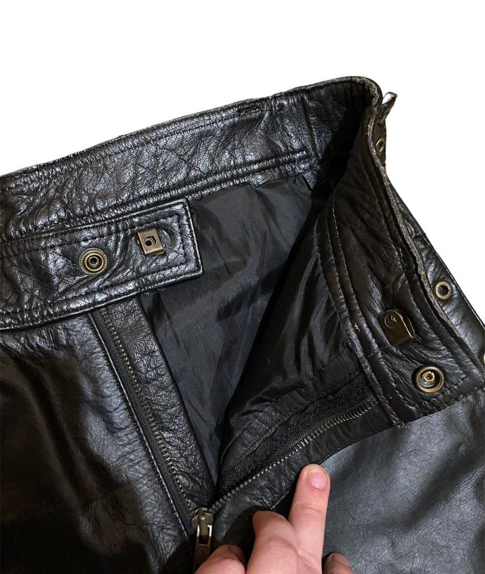 Biker Jeans × Genuine Leather × Vintage Vintage M… - image 5