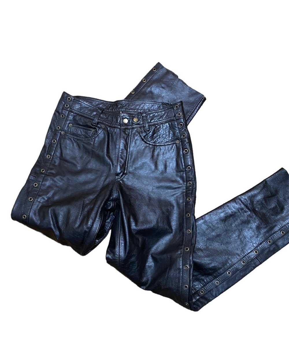 Biker Jeans × Genuine Leather × Vintage Vintage M… - image 8