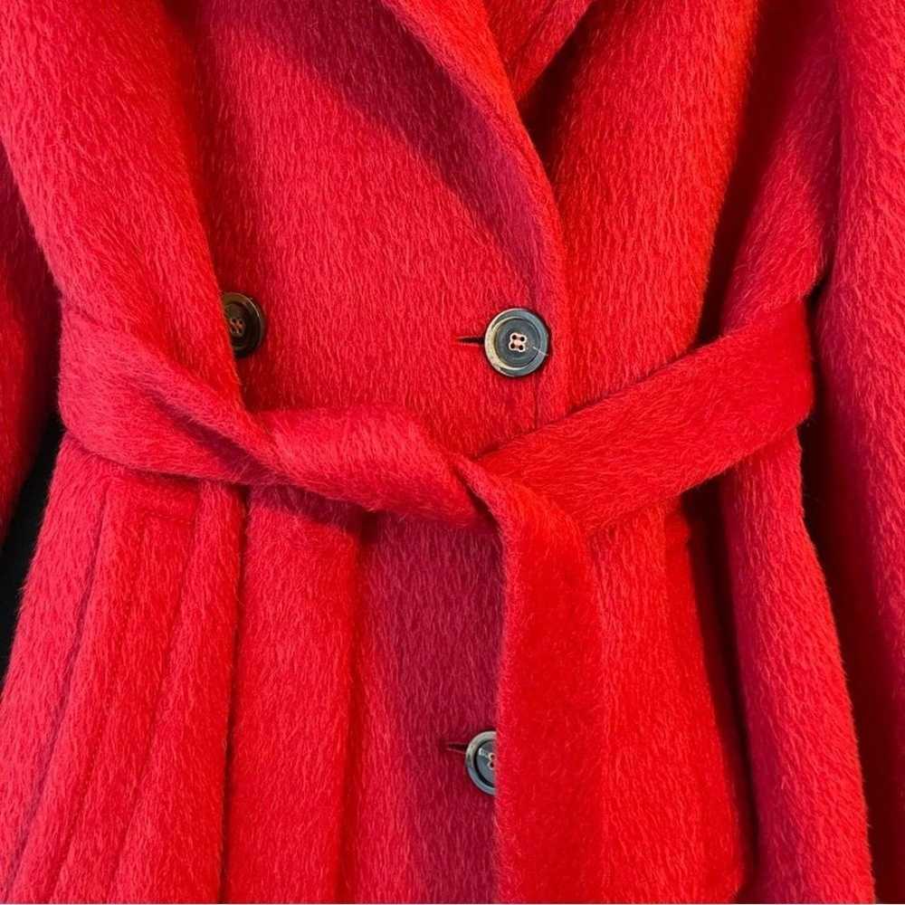 Rene Lezard Red Coat Jacket Alpaca / Wool Sz 40 -… - image 4