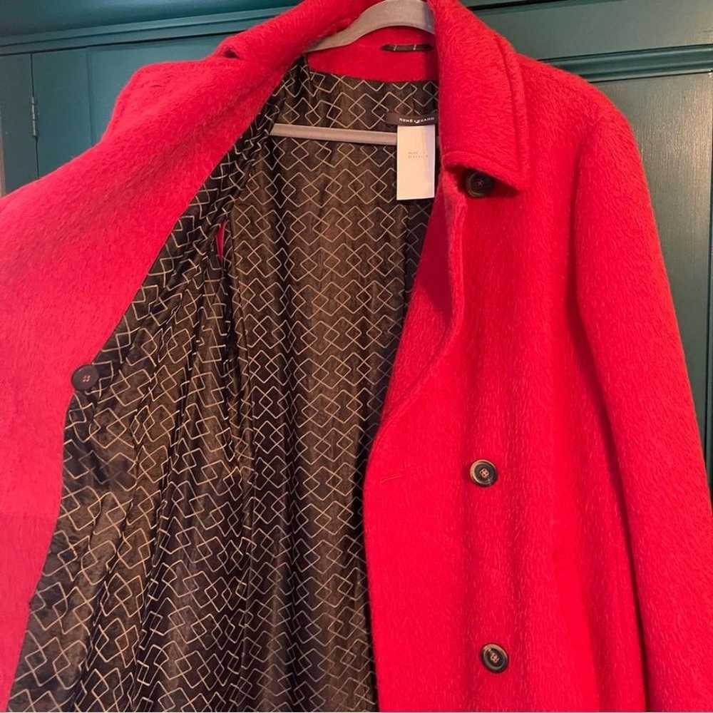 Rene Lezard Red Coat Jacket Alpaca / Wool Sz 40 -… - image 7