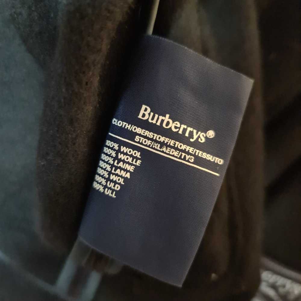 Burberry London Navy Wool Toggle Coat vintage tre… - image 3