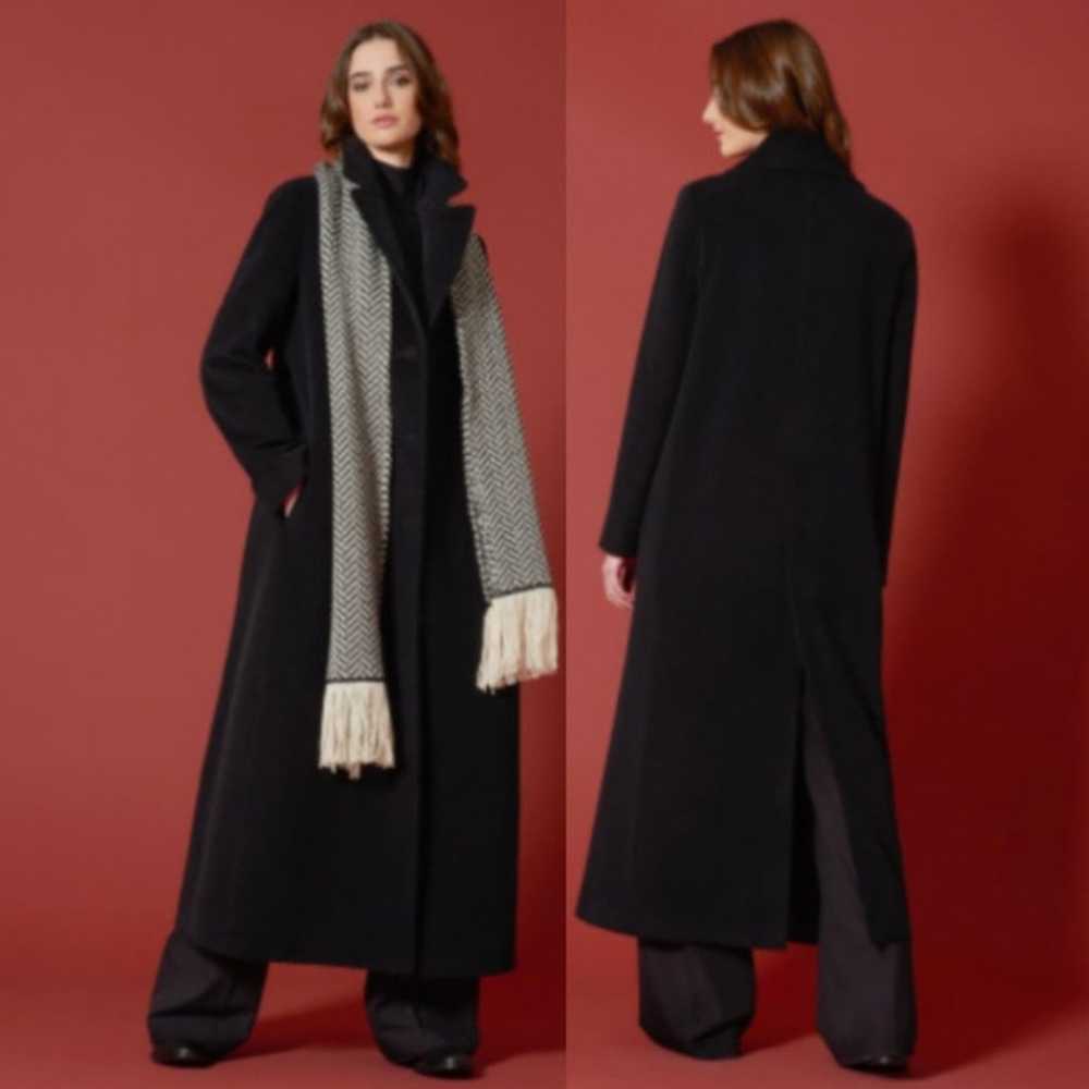 Cinzia Rocca Italy Long Wool Coat SZ 10 - image 2