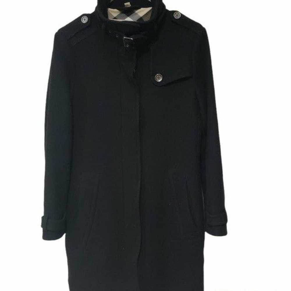 Burberry Brit wool coat black size 10 - image 1