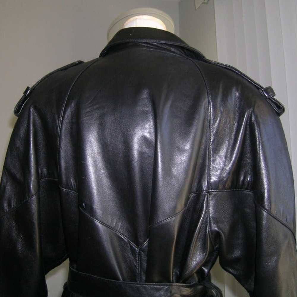 Maxima Leather Trench Coat - image 5