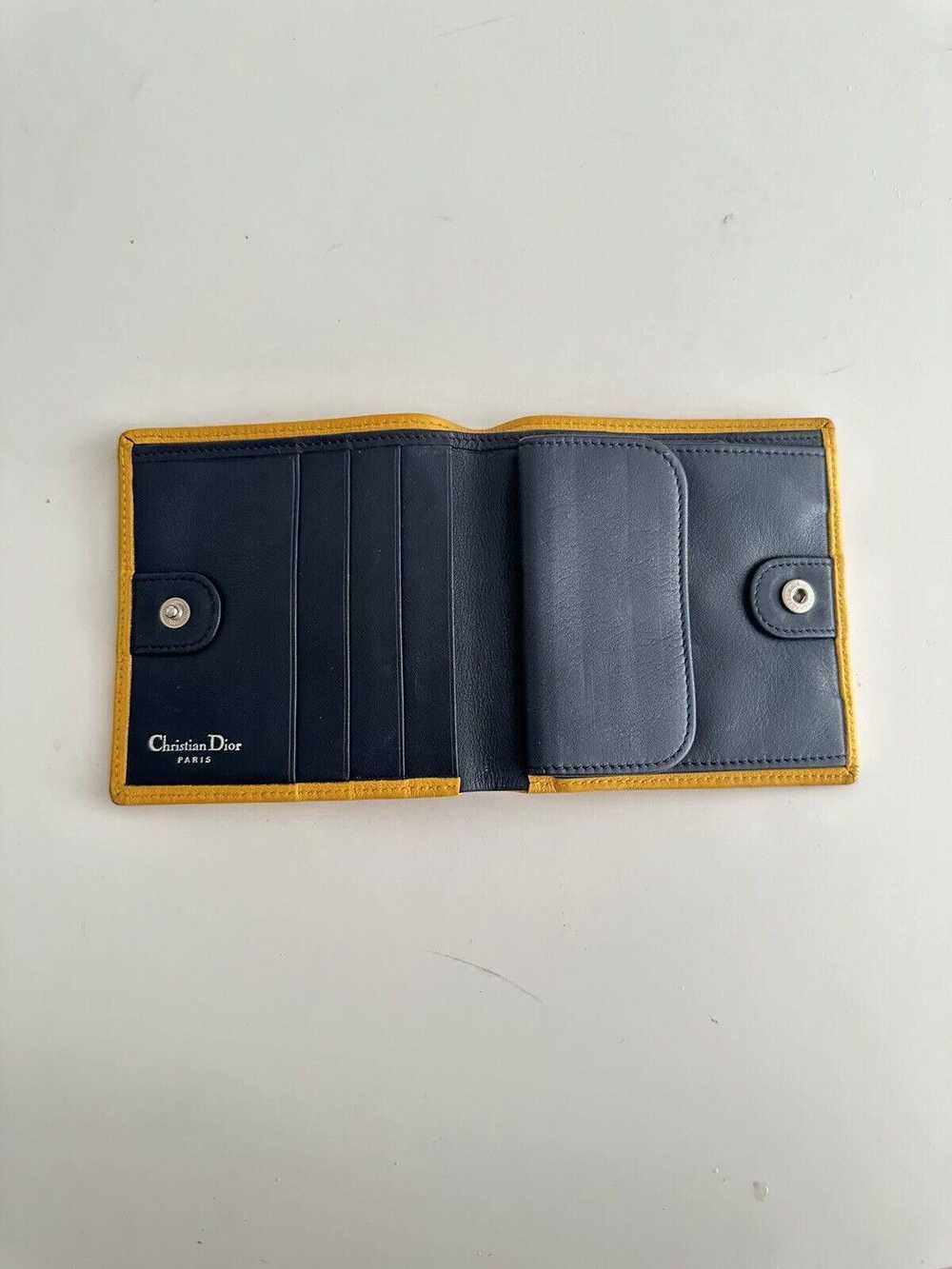 Dior christian dior yellow leather wallet - image 2