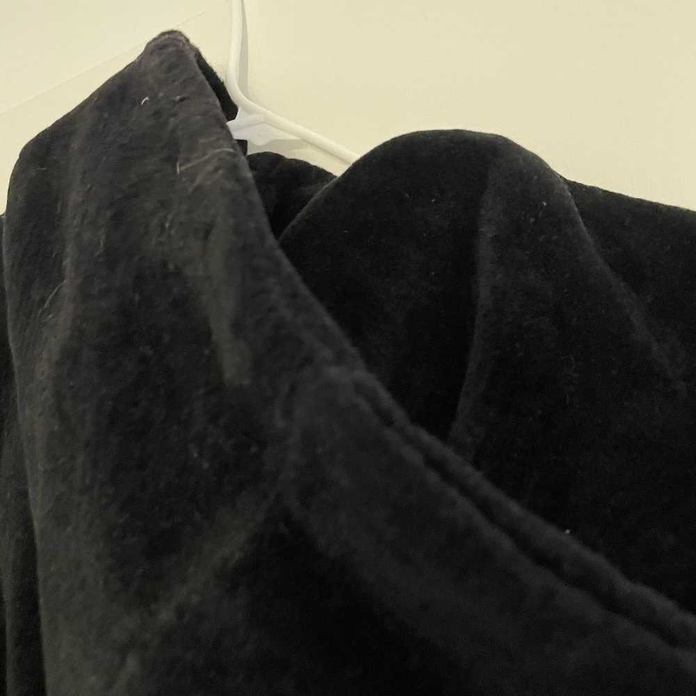 vintage lamb fur shearling hooded coat - image 7