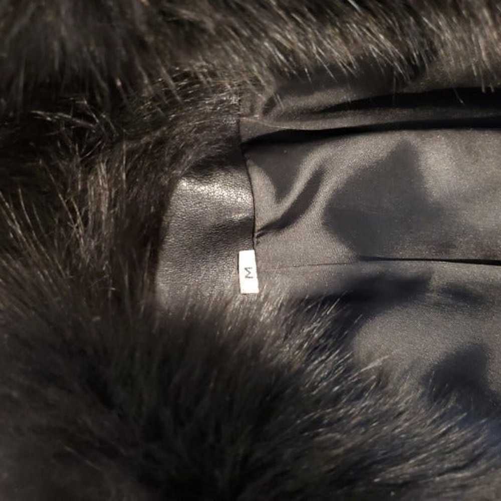Leather/fox coat - image 5