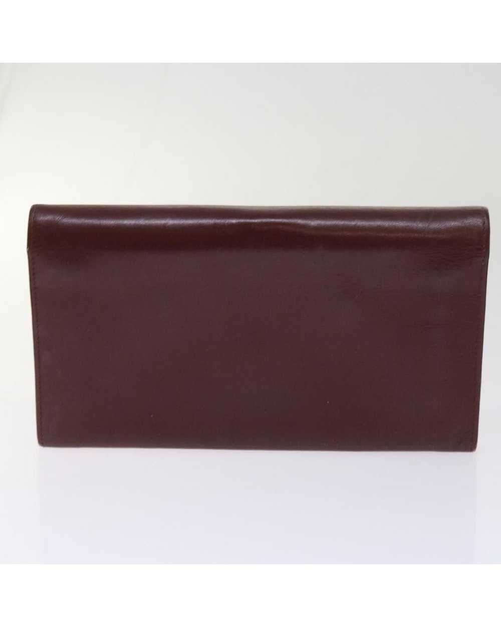 Cartier Leather Wallet with 10 Compartments in Re… - image 7