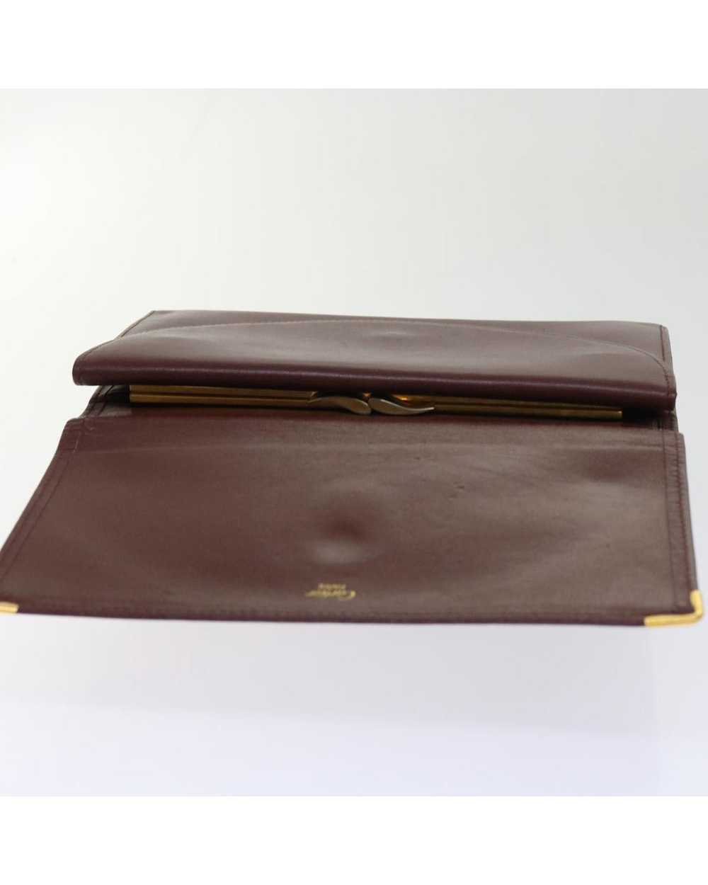 Cartier Leather Wallet with 10 Compartments in Re… - image 8