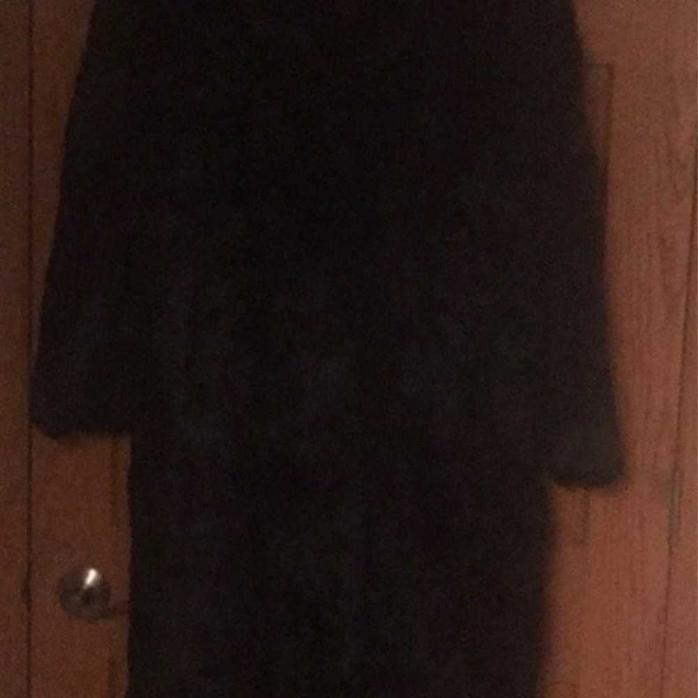 Rabbit Black Fur Coat - image 2