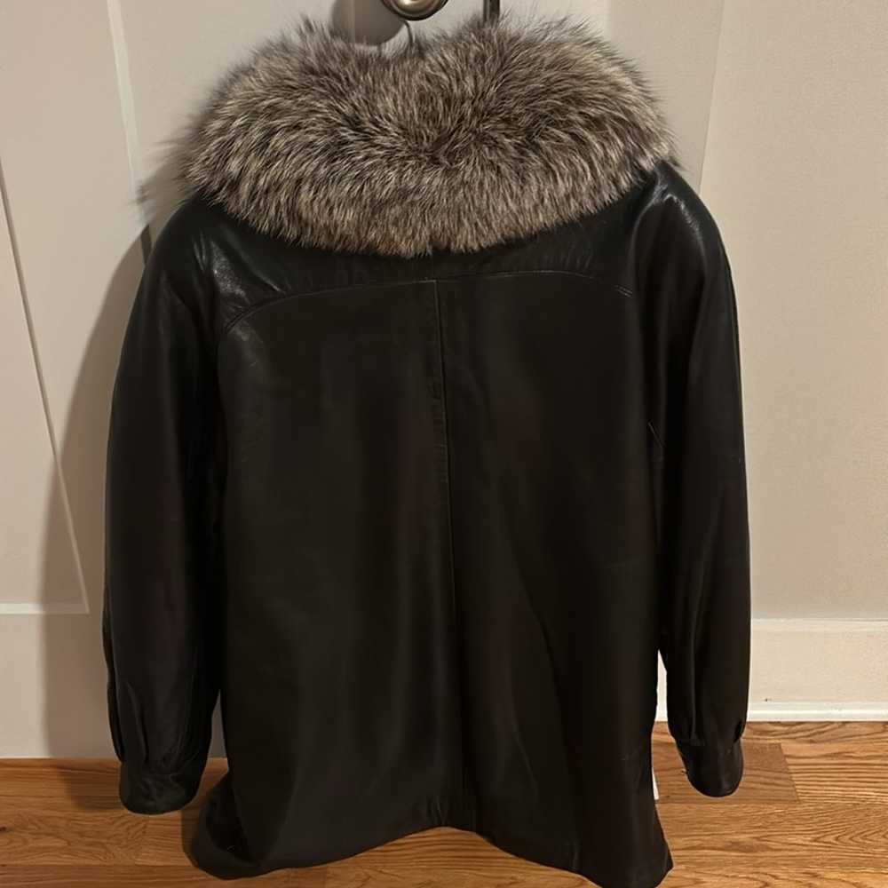 Marvin Richard’s Oversized Leather Coat - image 2