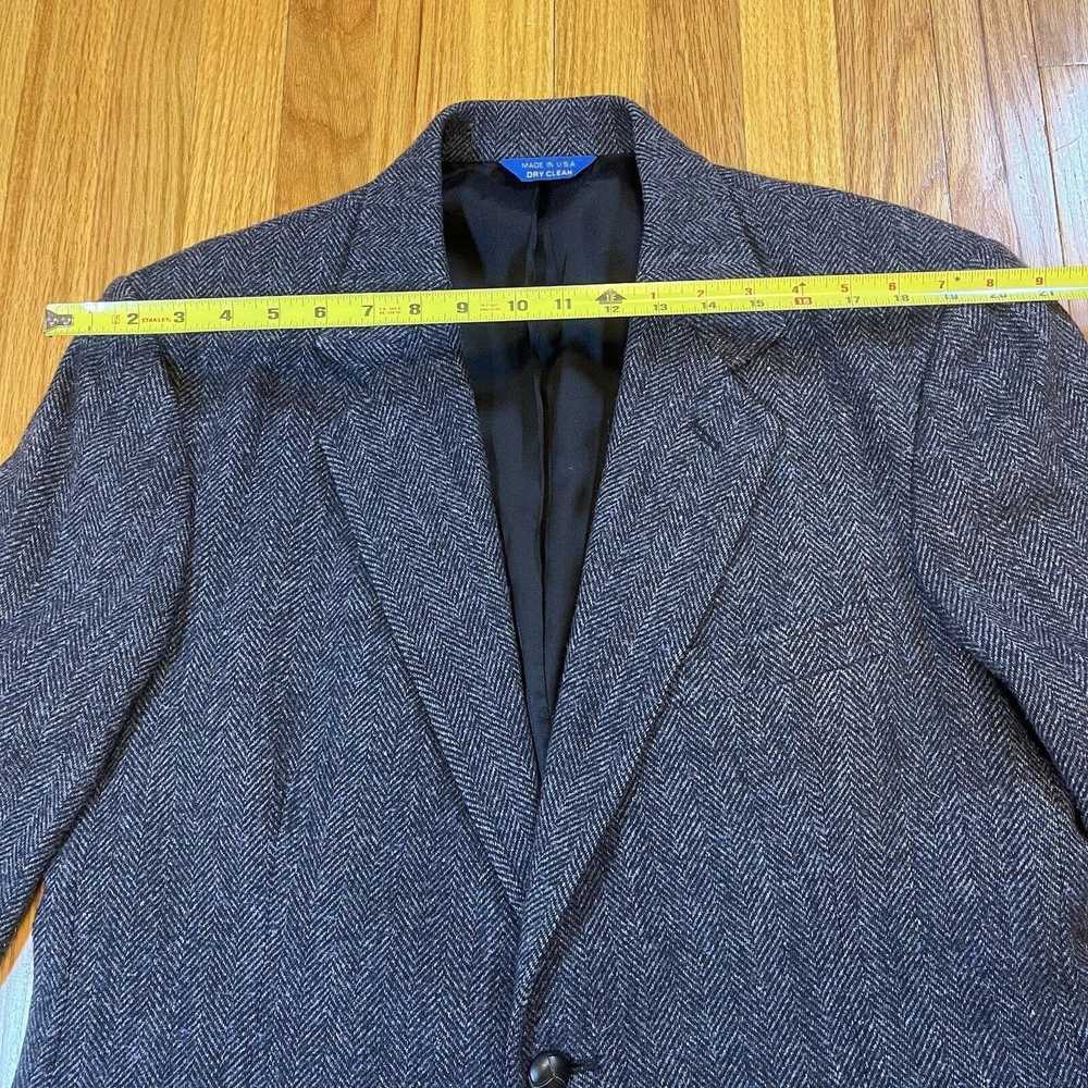 Pendleton Vtg Pendleton Blazer Mens 42 Wool Gray … - image 11
