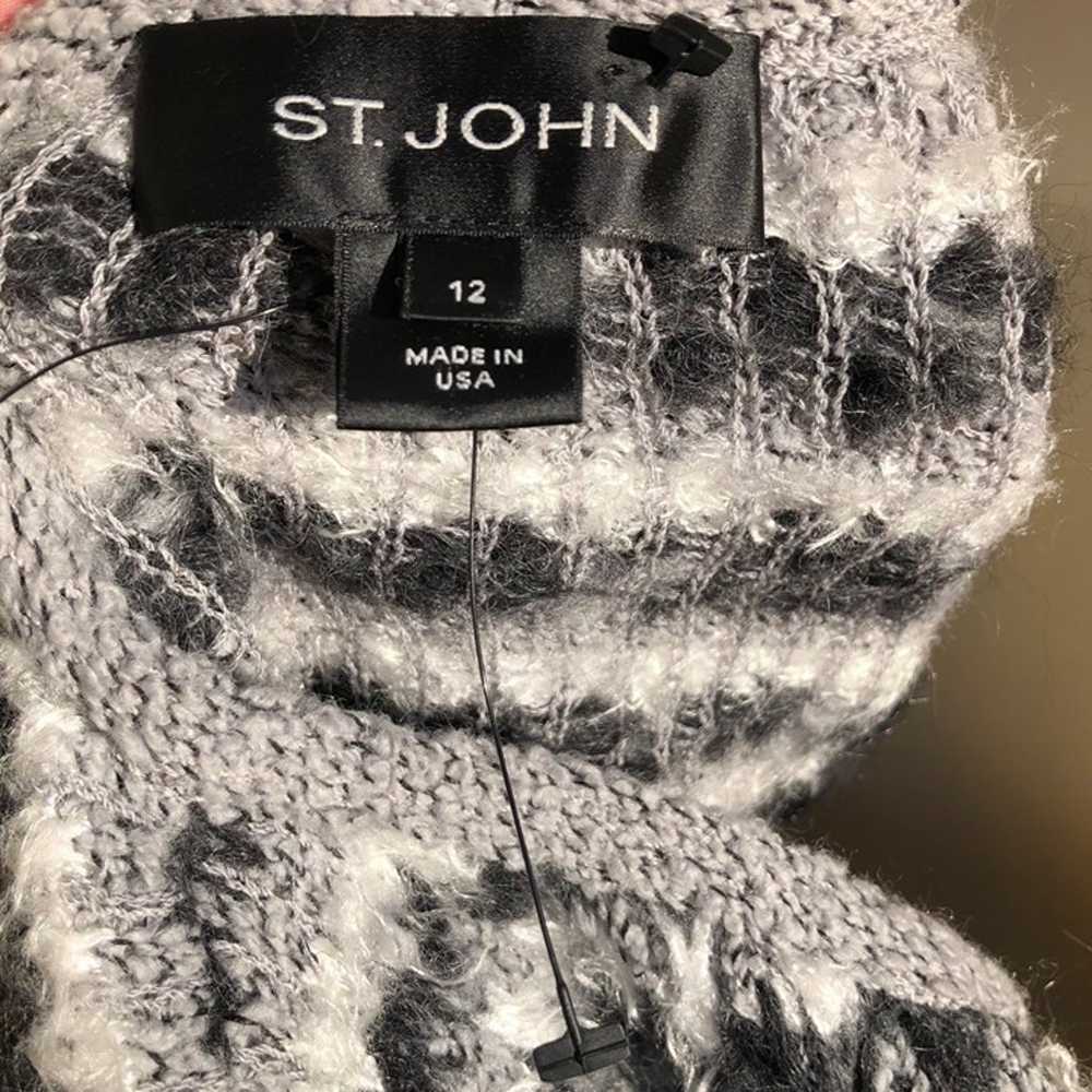 St. John NWOT Wool Mohair Cashmere Cardigan Jacke… - image 7