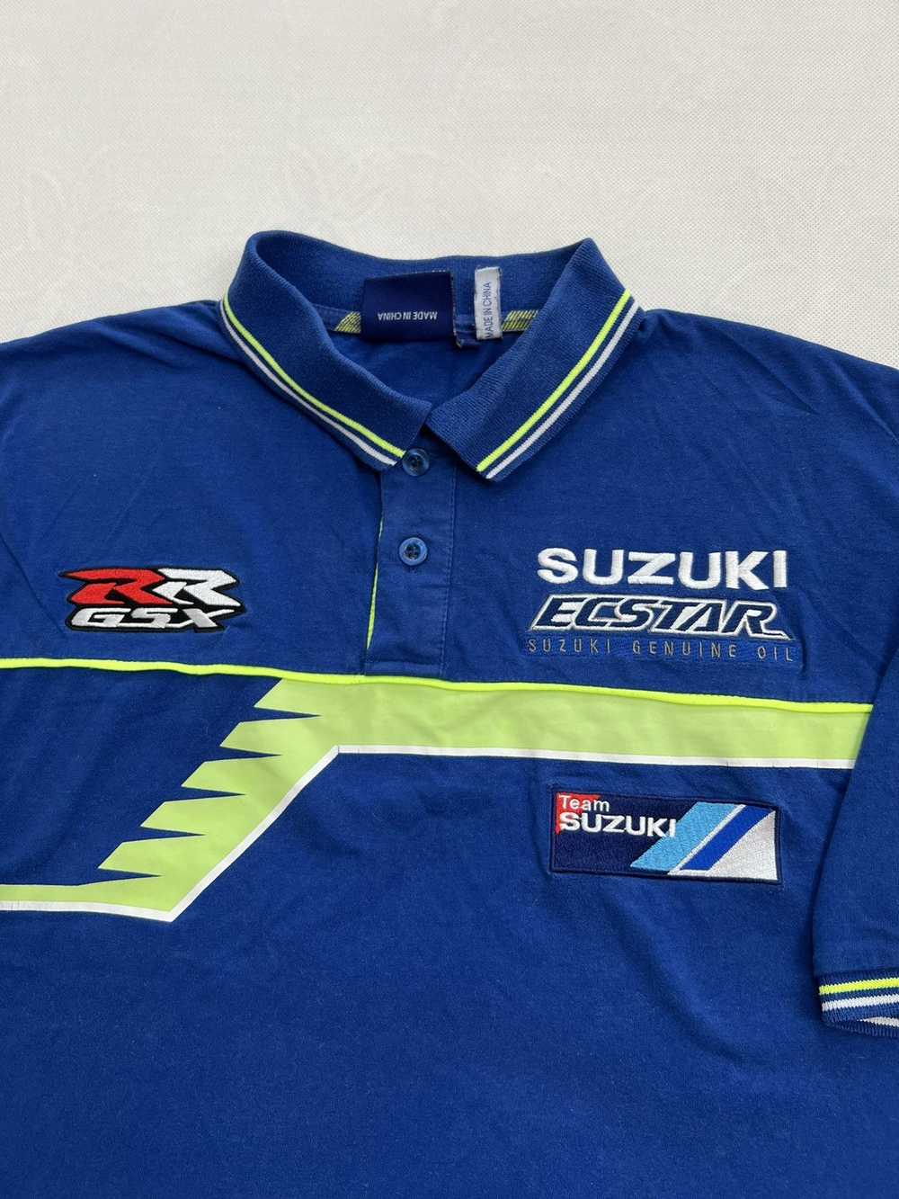 NASCAR × Racing × Vintage Polo Shirt Suzuki racin… - image 4