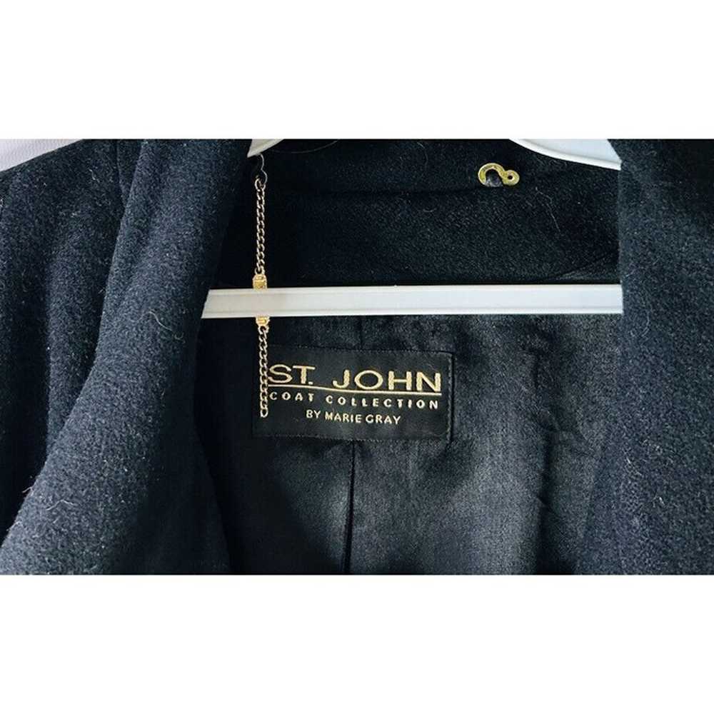 St. John Coat Collection Marie Gray Wool Cashmere… - image 6