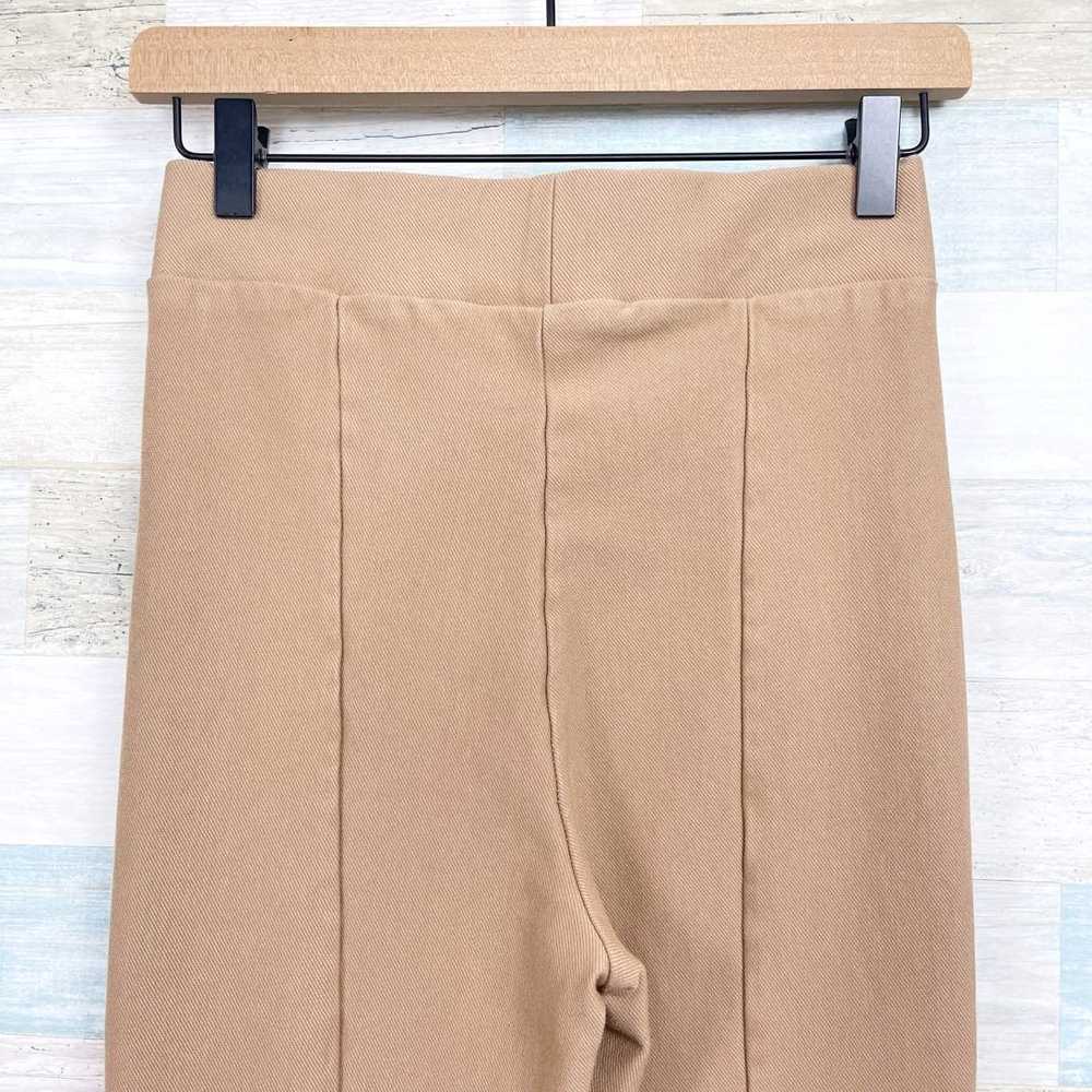 Zara ZARA Stretch Twill Knit Flared Pants Brown H… - image 4