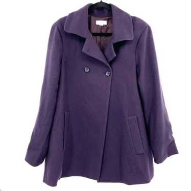 BARNEY'S New York Plum Purple 100% Cashmere Italy… - image 1