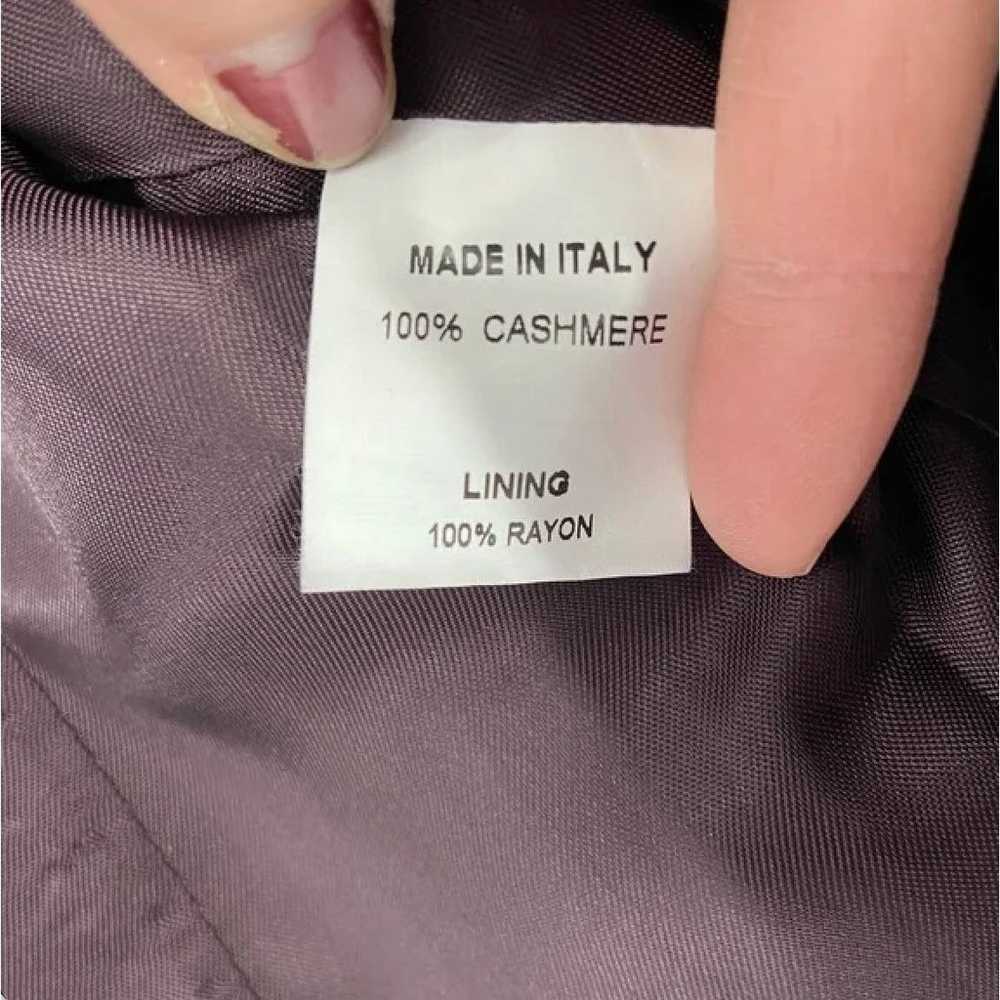 BARNEY'S New York Plum Purple 100% Cashmere Italy… - image 8