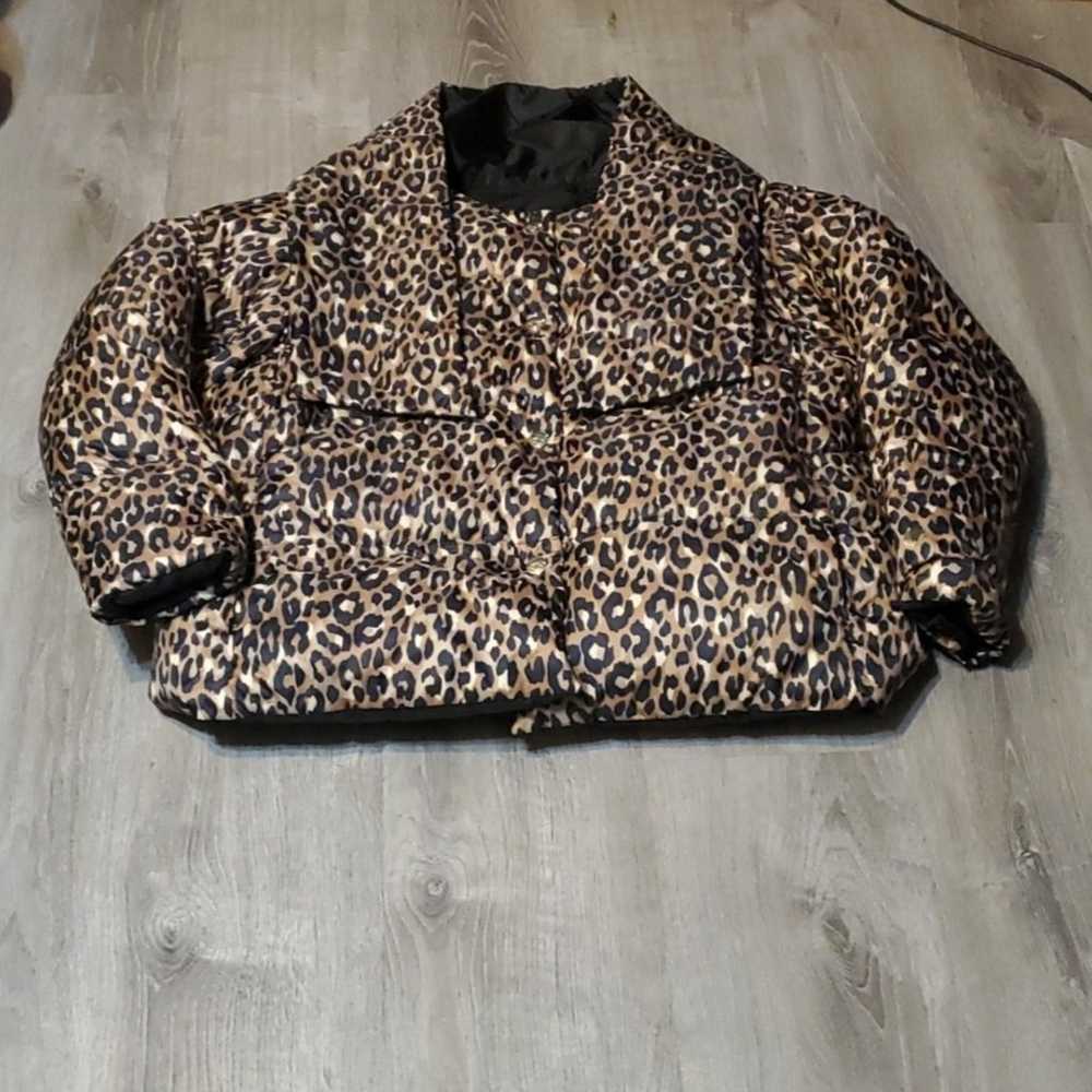 Kate Spade Leopard-Print Button-Front Central Puf… - image 4