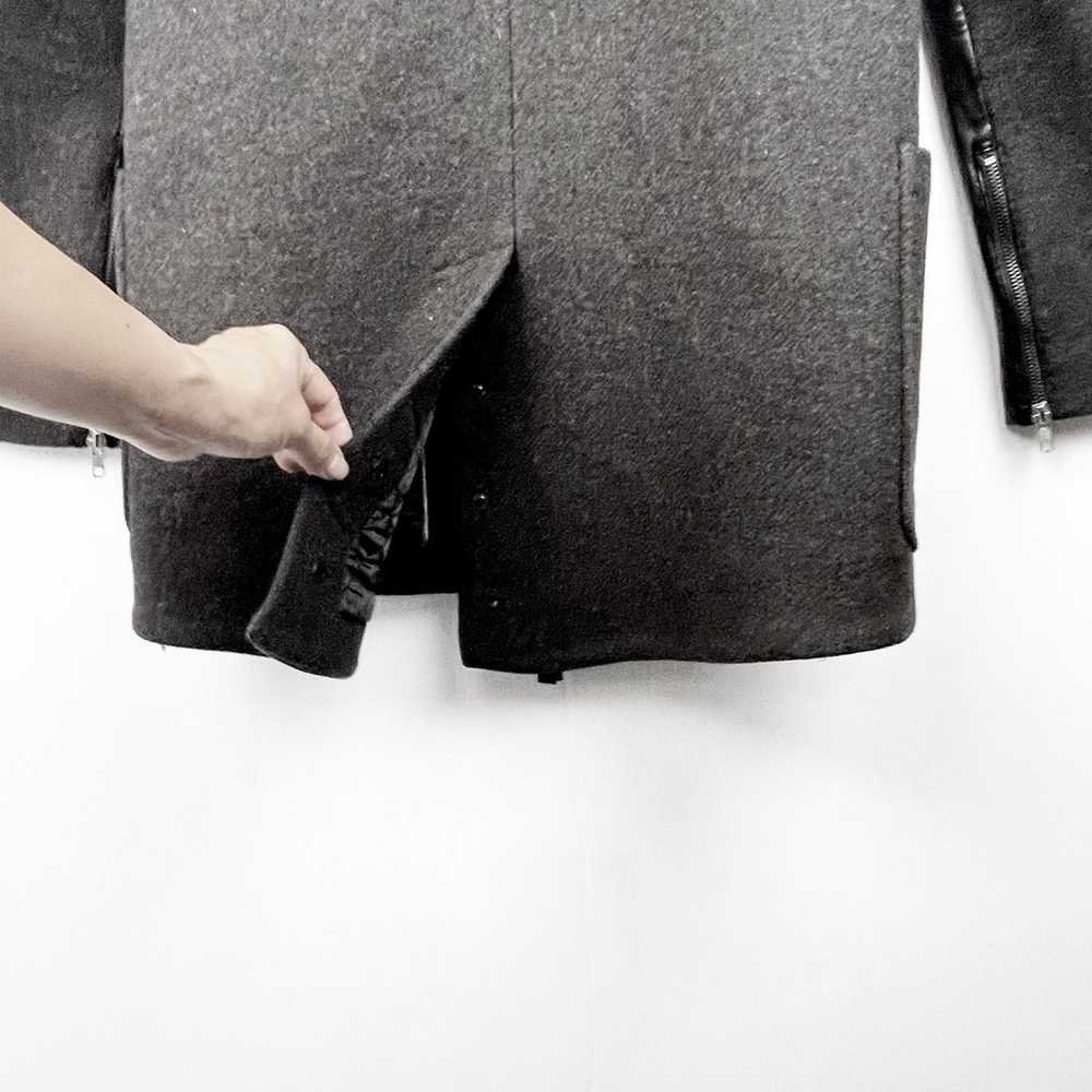 MACKAGE AZEL Black Wool & Premium Leather Coat Qu… - image 10