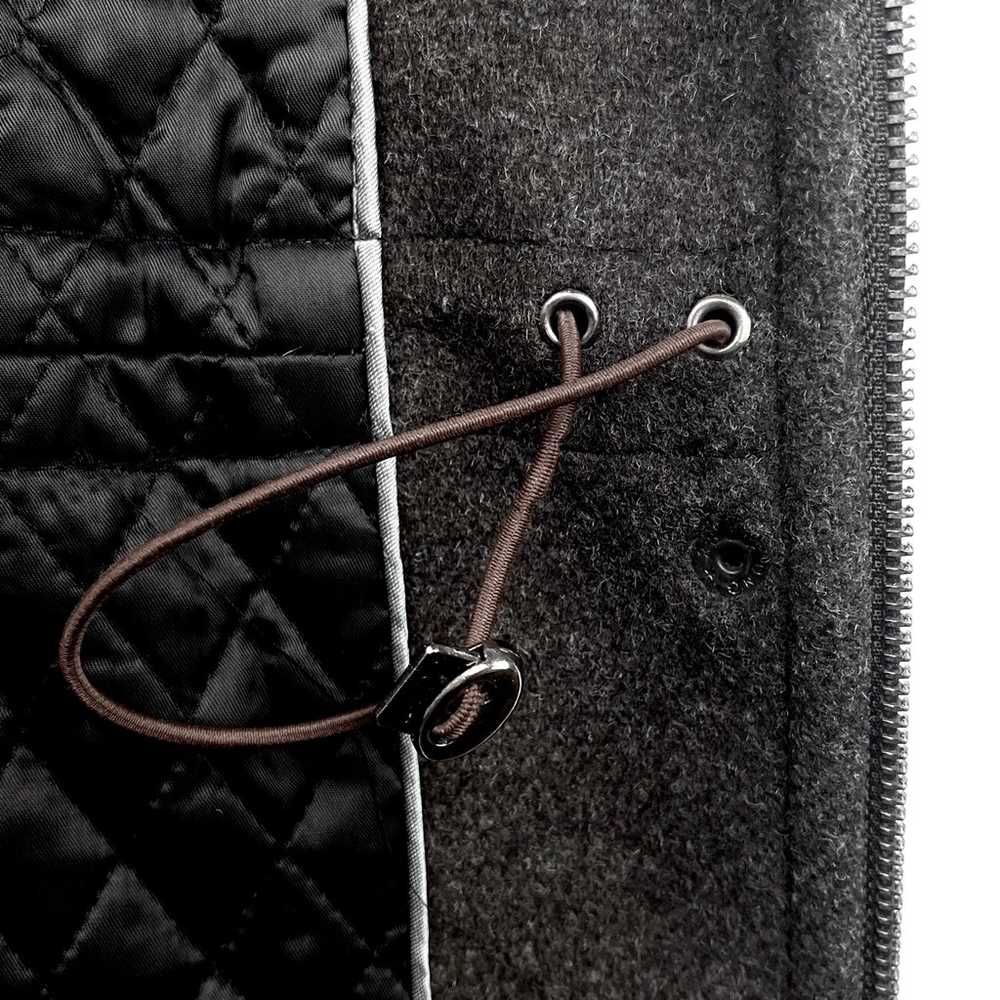 MACKAGE AZEL Black Wool & Premium Leather Coat Qu… - image 11