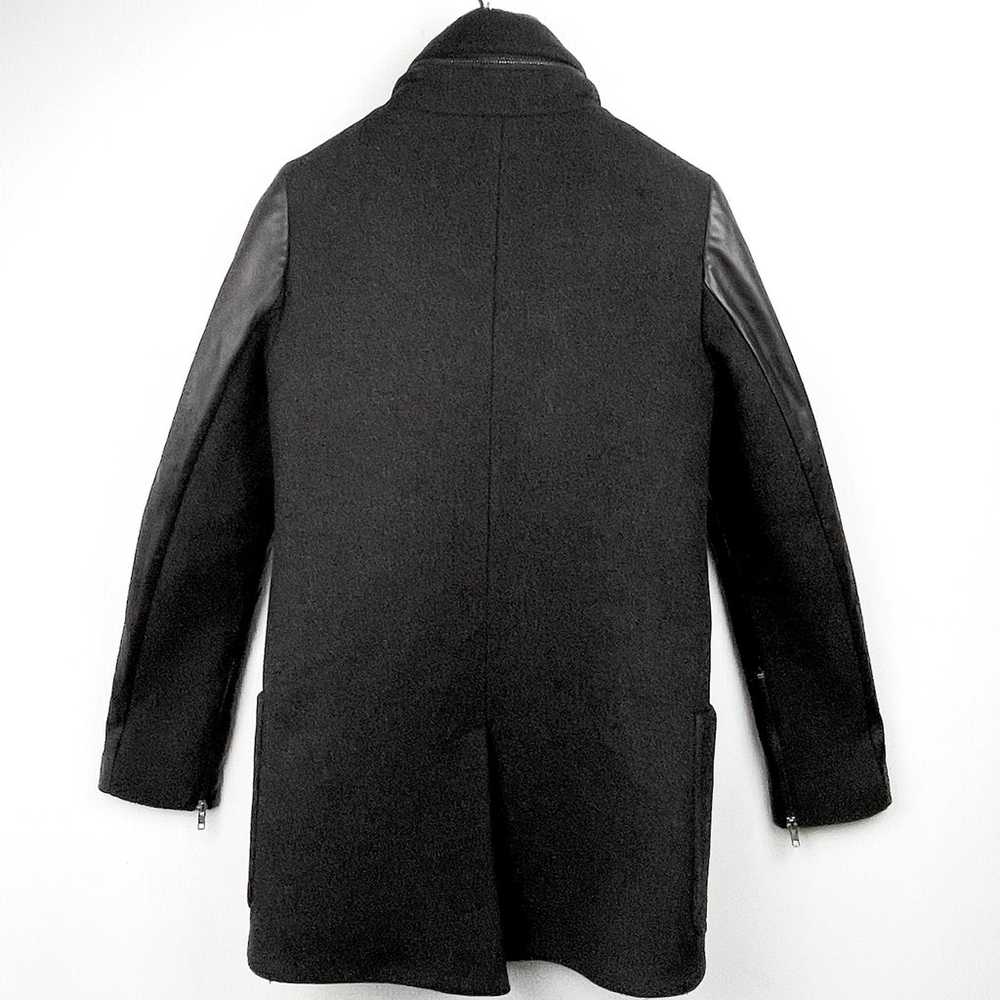 MACKAGE AZEL Black Wool & Premium Leather Coat Qu… - image 8