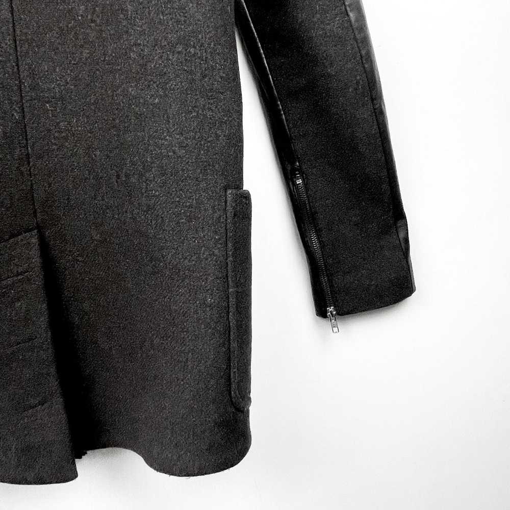 MACKAGE AZEL Black Wool & Premium Leather Coat Qu… - image 9