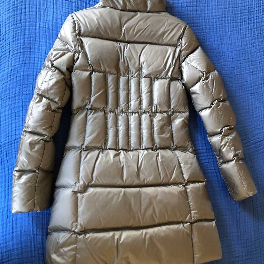 Down Puffer Jacket Coat Gray Metallic Size XS - image 4