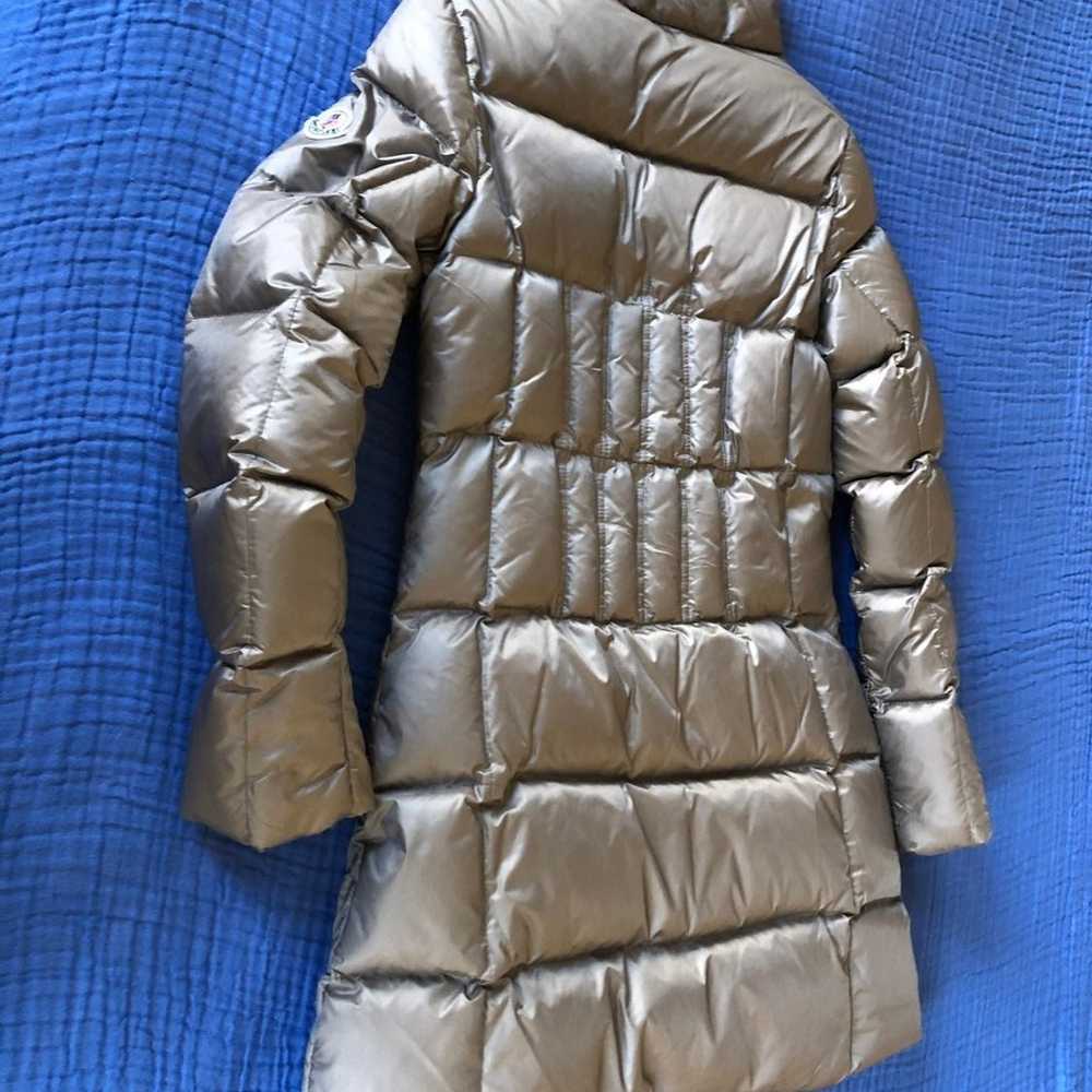 Down Puffer Jacket Coat Gray Metallic Size XS - image 6
