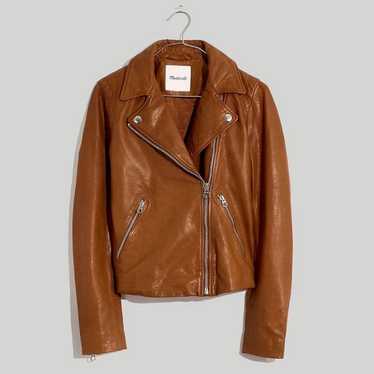 Madewell The Washed Leather Motorcycle Jacket