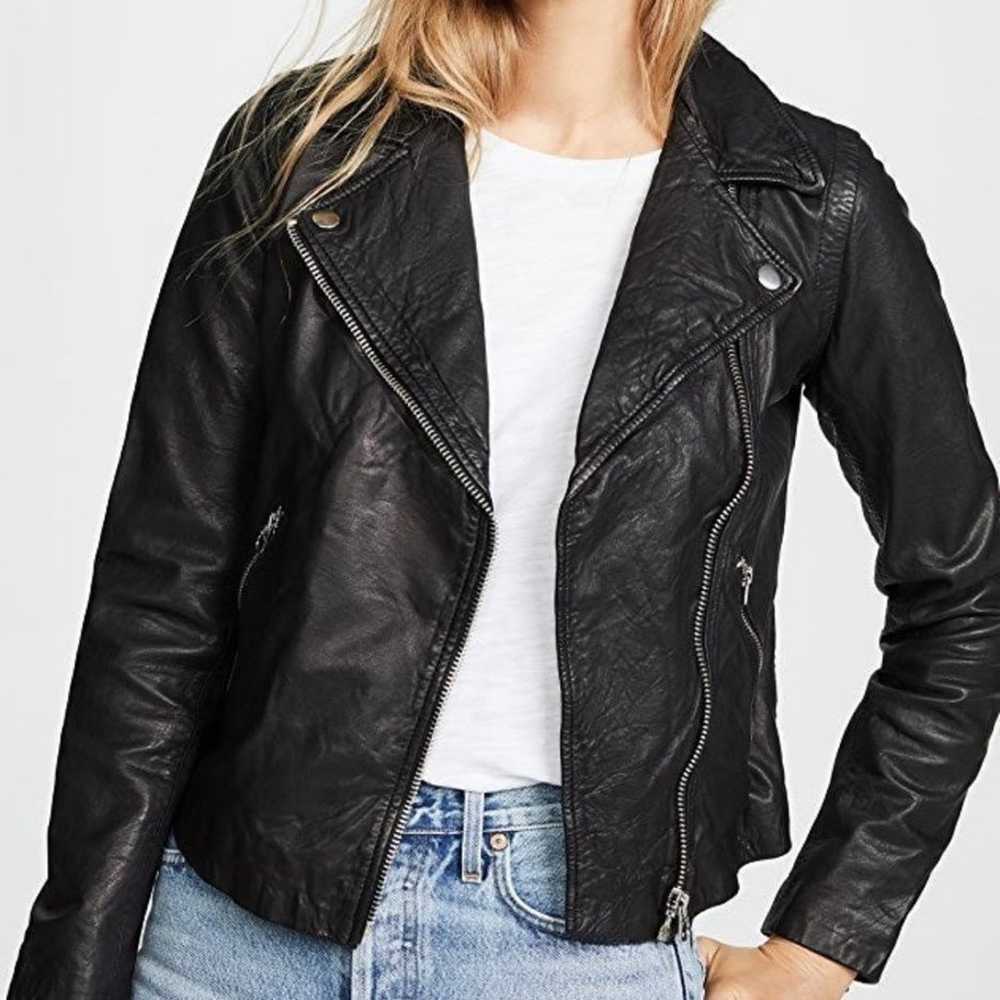 madewell washed leather moto jacket - image 1